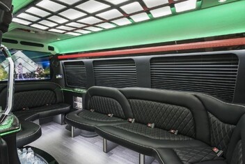 Newport News Sprinter Party Bus Interior