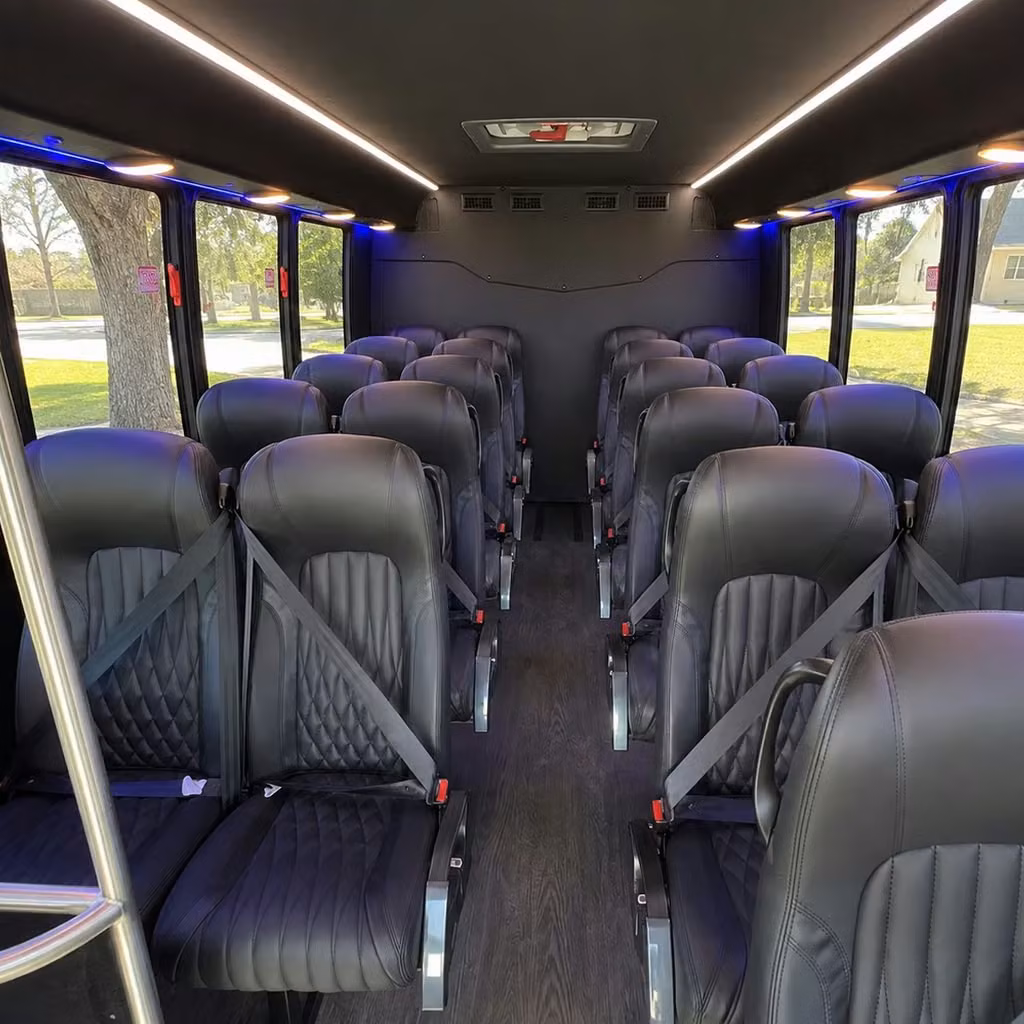 28 passenger minibus interior